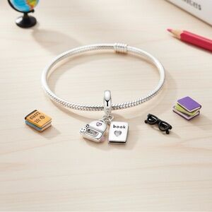 Bookbag Charm For Bracelet Ale S925.